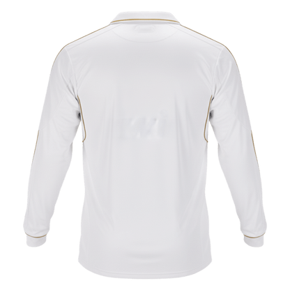 Retrô Real Madrid Casa Manga Longa Camisa 2011/12 Branco