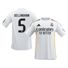 【Super Qualidade】BELLINGHAM #5 Real Madrid
 Casa Futebol Camisa 2025/26 Branco