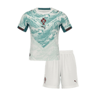 Portugal Infantil  Fora Copa do Mundo Futebol Camisa Conjunto (Camisa+Shorts) 2026 Branco