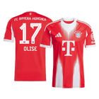 OLISE #17 Bayern Munich Casa Camisa 2025/26 Vermelho