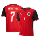 ARNAUTOVIC #7 Áustria Casa Camisa Copa do Mundo 2026 Vermelho