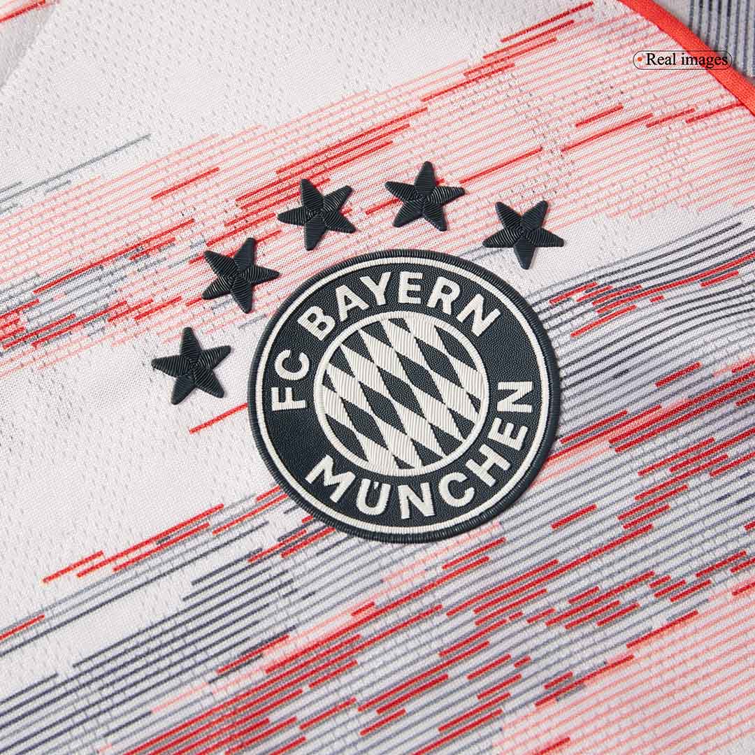 Jogador OLISE #17 Bayern Munich Fora Futebol Camisas 2025/26 Branco