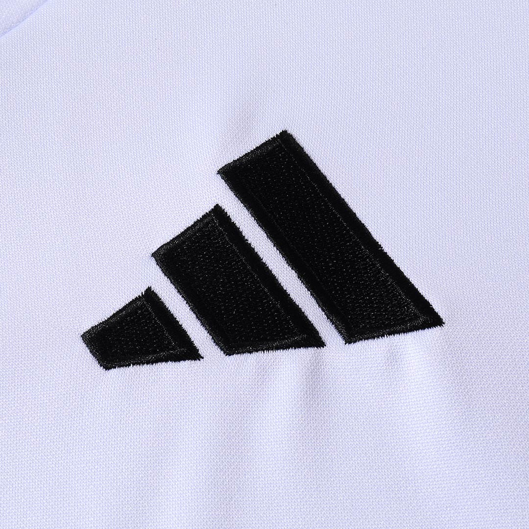 Real Madrid Infantil Zíper Moletom Conjunto (Top+Pants) 2025/26 Branco