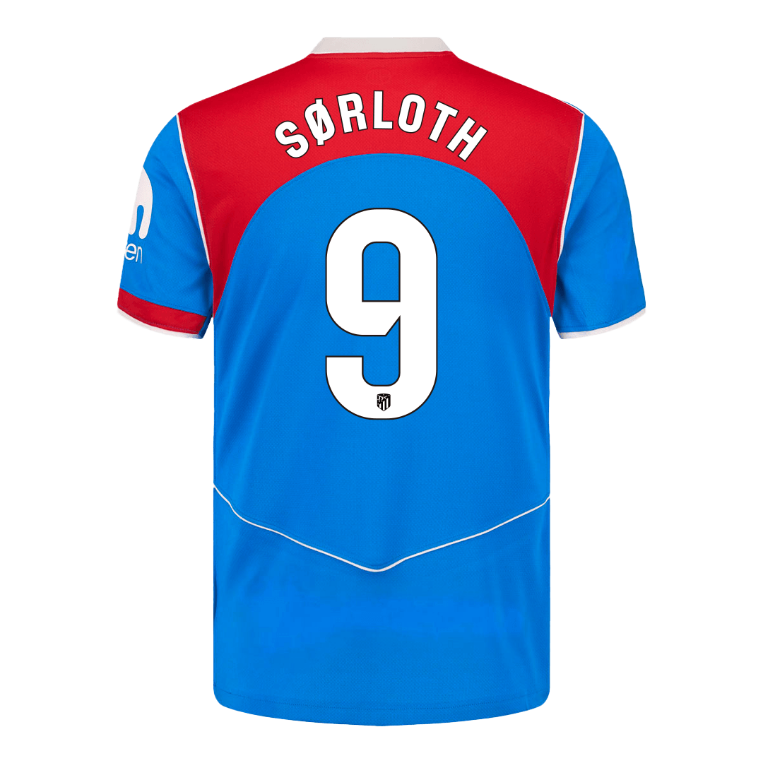 SØRLOTH #9 Atletico Madrid Terceira Camisa 2025/26 Azul