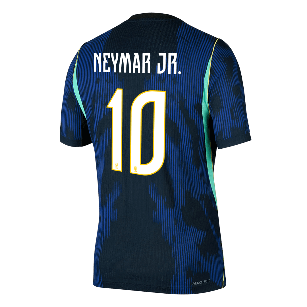 Versão do Jogador NEYMAR JR. #10 Brasil Fora Copa do Mundo Futebol Camisas 2026 Marinha