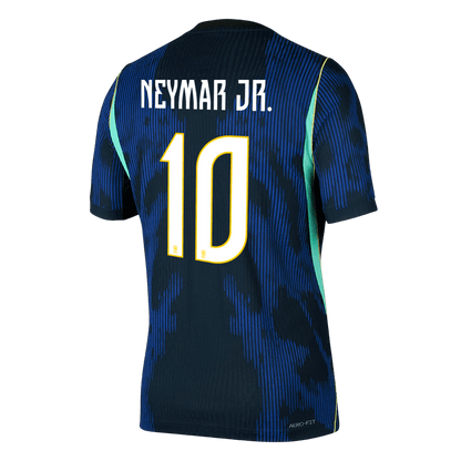 Versão do Jogador NEYMAR JR. #10 Brasil Fora Copa do Mundo Futebol Camisas 2026 Marinha