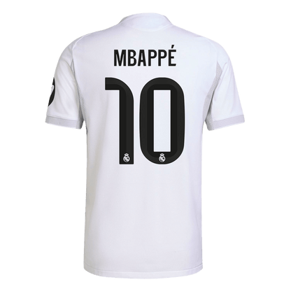 Jogador MBAPPÉ #10 Real Madrid Casa Futebol Camisas 2025/26 Branco