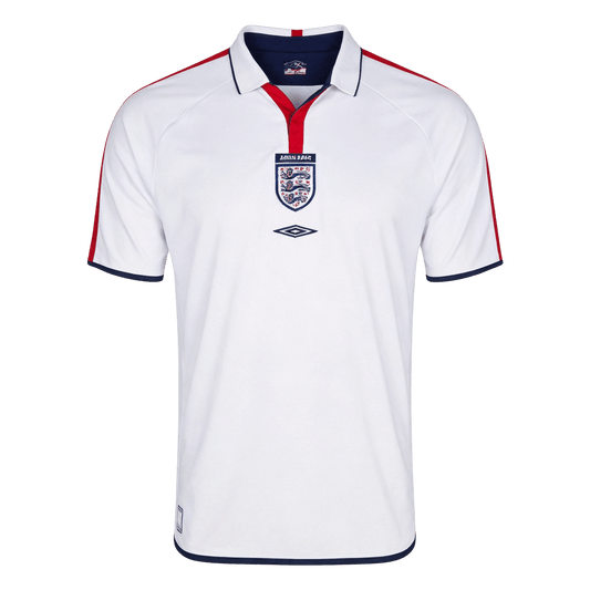 Retrô Inglaterra Casa Camisa 2004 Branco