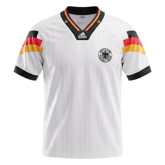 Retrô Germany Casa Camisa 1992 Branco camisola de futebol 2025/26