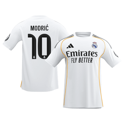 【Super Qualidade】MODRIĆ #10 Real Madrid
 Casa Futebol Camisa 2025/26 Branco camisola de futebol