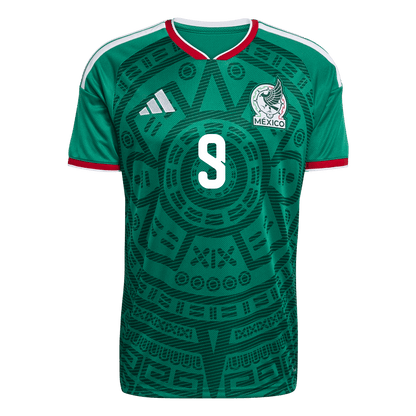 Raúl #9 México Casa Camisa 2026 Verde