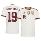 LAMINE YAMAL #19 Spain Fora Copa do Mundo Camisa 2026 Branco