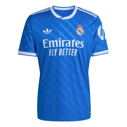 MBAPPÉ #10 Real Madrid Fora Terceira Camisa 2025/26- Azul