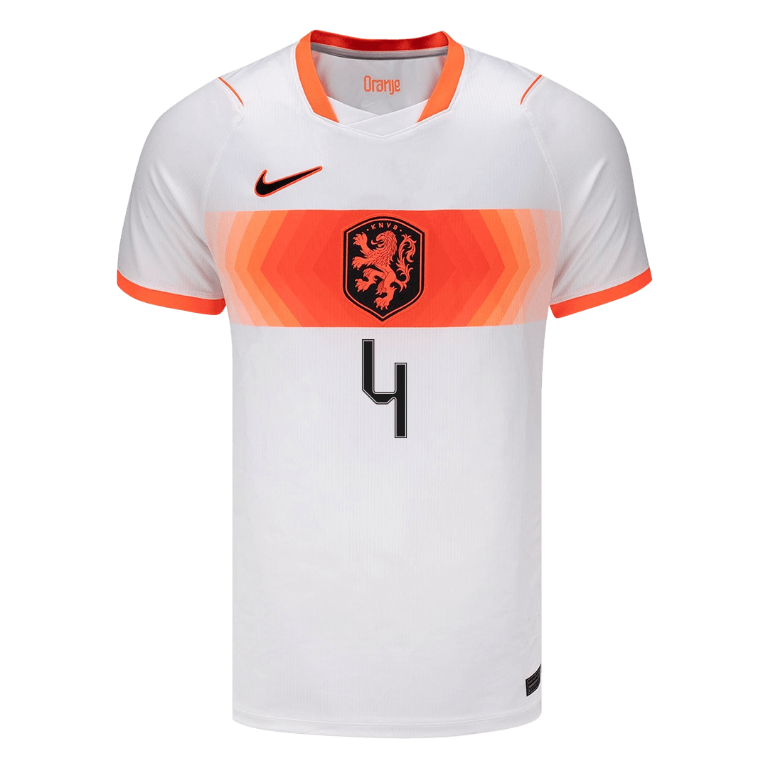 VIRGIL #4 Países Baixos Fora Copa do Mundo Camisa 2026 Branco