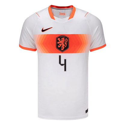 VIRGIL #4 Países Baixos Fora Copa do Mundo Camisa 2026 Branco