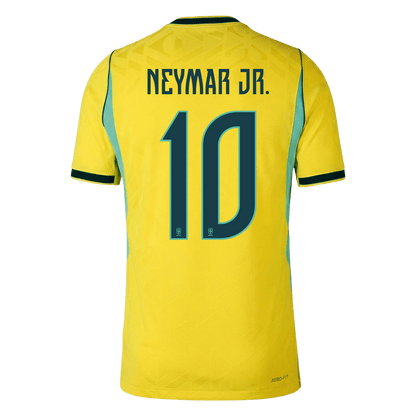 Versão do Jogador NEYMAR JR. #10 Brasil Casa Copa do Mundo Futebol Camisas 2026 Amarelo