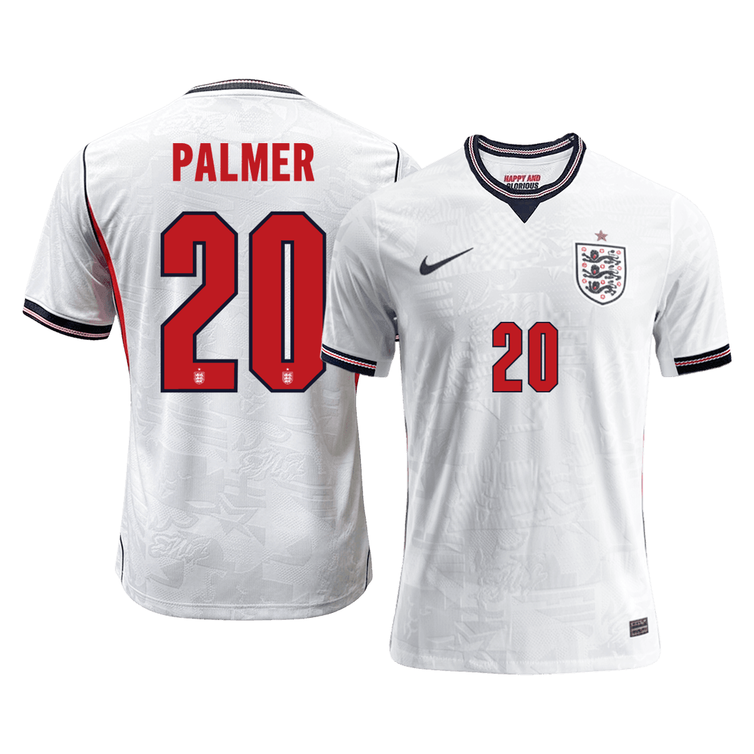 Versão do Jogador PALMER #20 Inglaterra Casa Copa do Mundo Futebol Camisas 2026 Branco