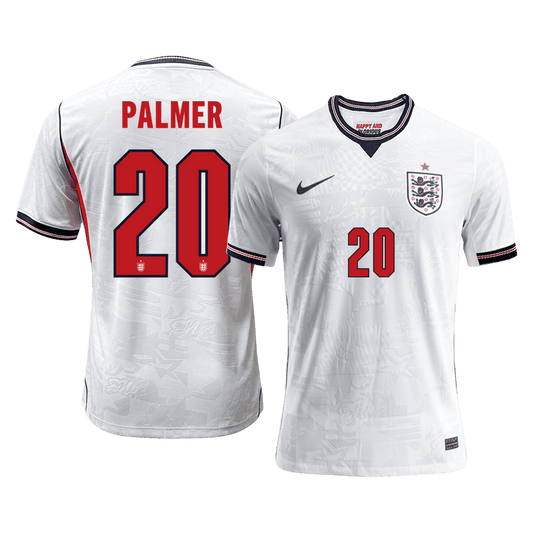 Versão do Jogador PALMER #20 Inglaterra Casa Copa do Mundo Futebol Camisas 2026 Branco