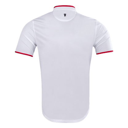 Retrô Manchester United Fora Camisa 2013/14 Branco