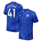 Jogador ESTÊVÃO #41 Chelsea Casa Futebol Camisas 2025/26 Azul