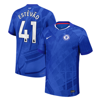 Jogador ESTÊVÃO #41 Chelsea Casa Futebol Camisas 2025/26 Azul camisola de futebol