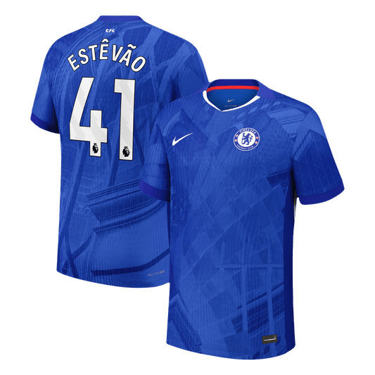 Jogador ESTÊVÃO #41 Chelsea Casa Futebol Camisas 2025/26 Azul camisola de futebol
