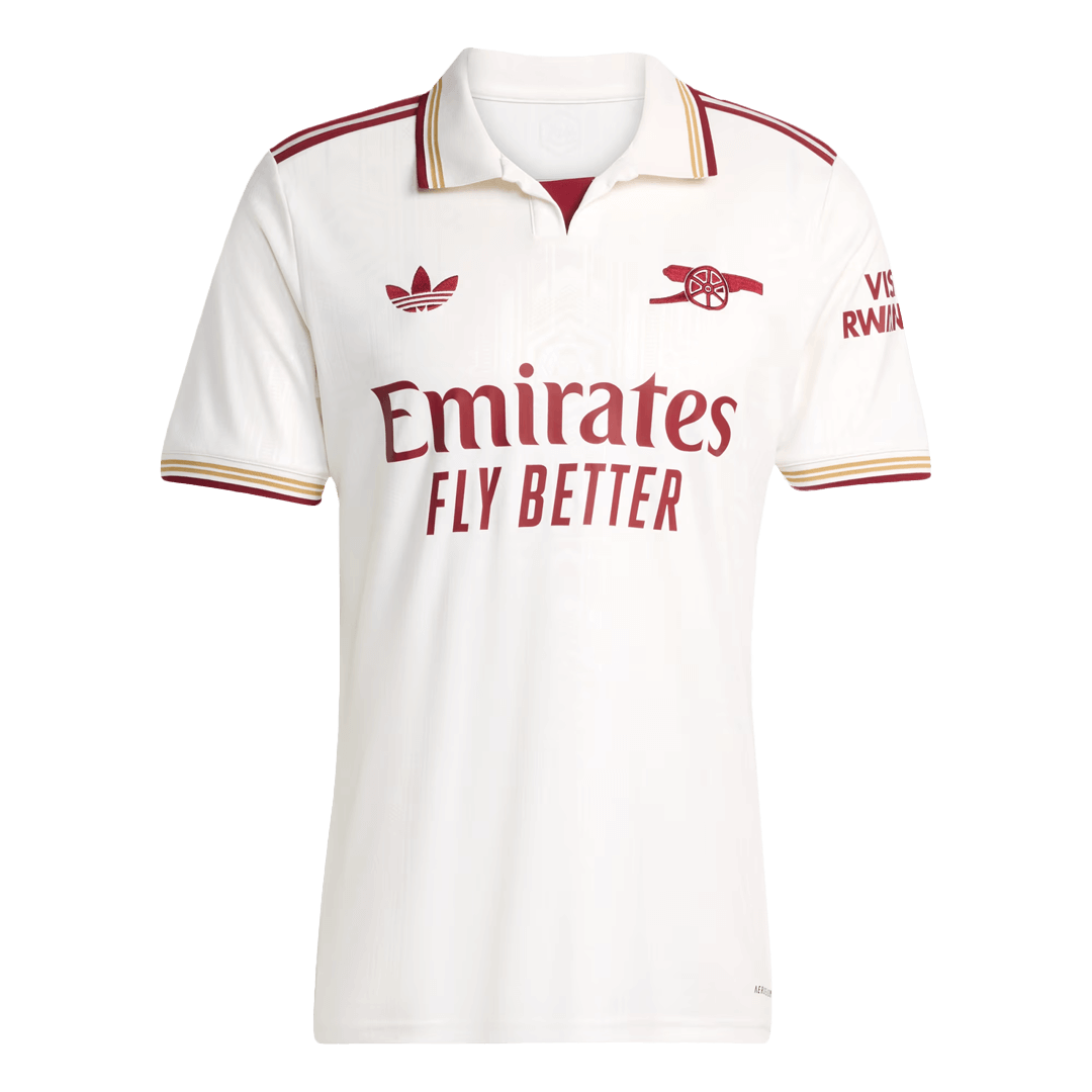 Arsenal Fora Terceira Camisa 2025/26- Branco camisola de futebol