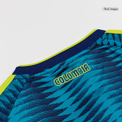 Colombia Infantil Fora Copa do Mundo Futebol Camisa Conjunto (Camisa+Shorts) 2026 Azul - camisola de futebol para - imagem 2