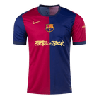 Camisola de futebol personalizada Barcelona vs Travis Scott, camisola principal