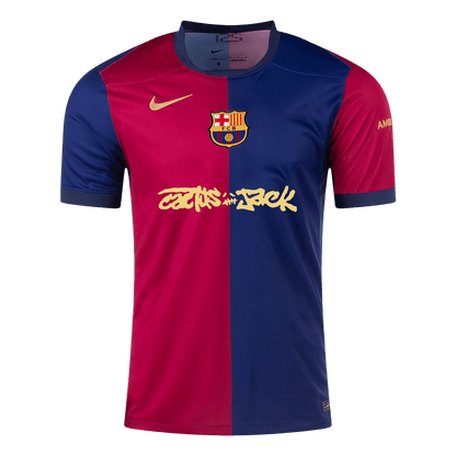 Camisola de futebol personalizada Barcelona vs Travis Scott, camisola principal 2025/26