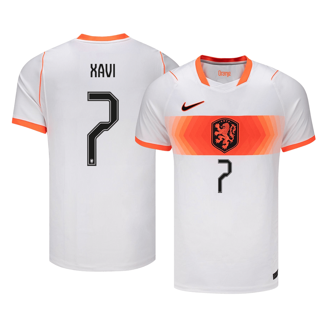 XAVI #7 Países Baixos Fora Copa do Mundo Camisa 2026 Branco