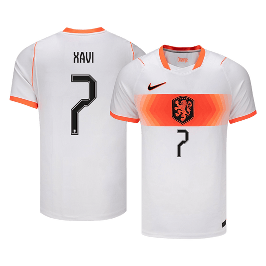 XAVI #7 Países Baixos Fora Copa do Mundo Camisa 2026 Branco