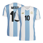 Camisola de futebol MESSI #10 Argentina personalizada 50th aniversário