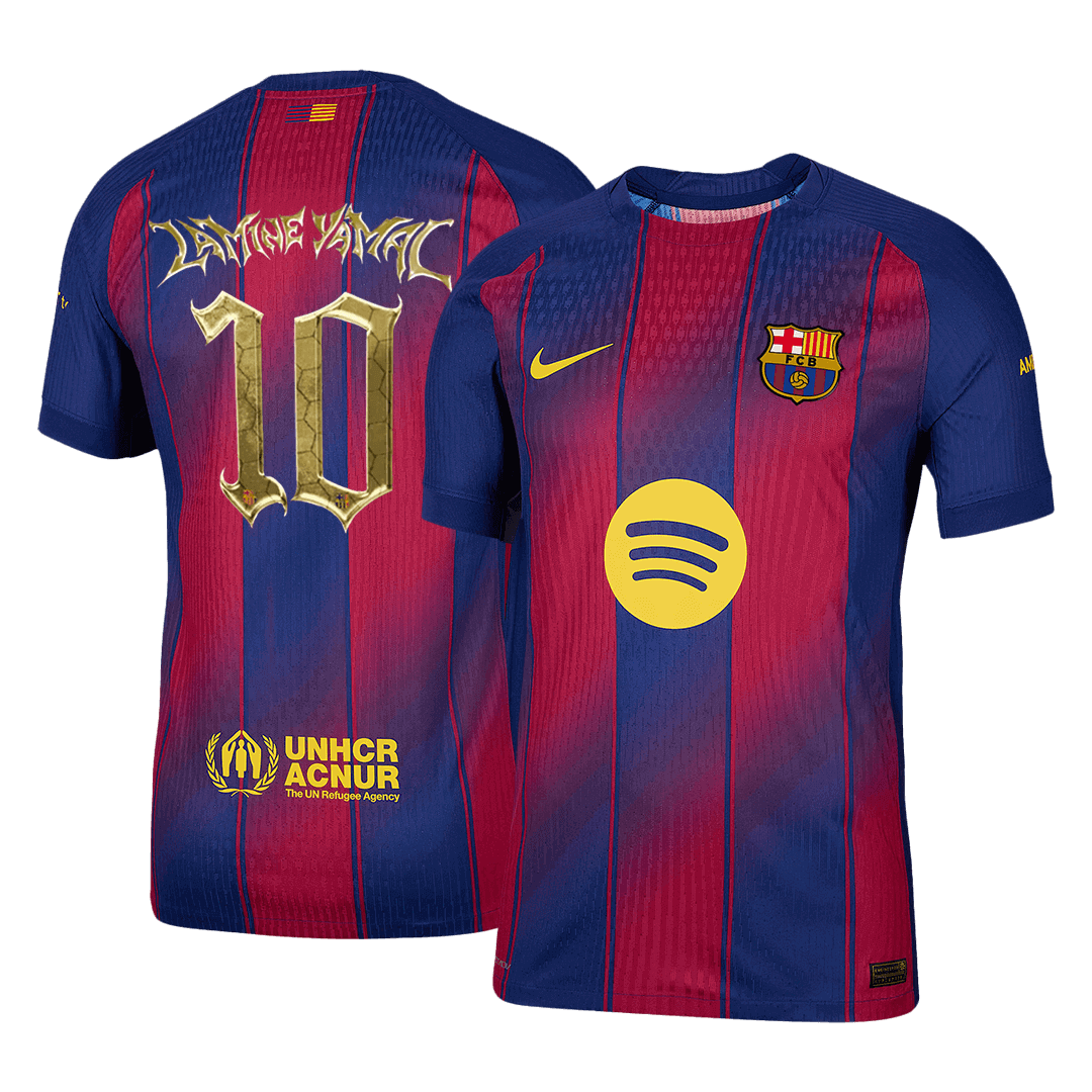 【Kopa Trophy Edition】Jogador LAMINE YAMAL #10 Barcelona Casa Futebol Camisas 2025/26 camisola de fut