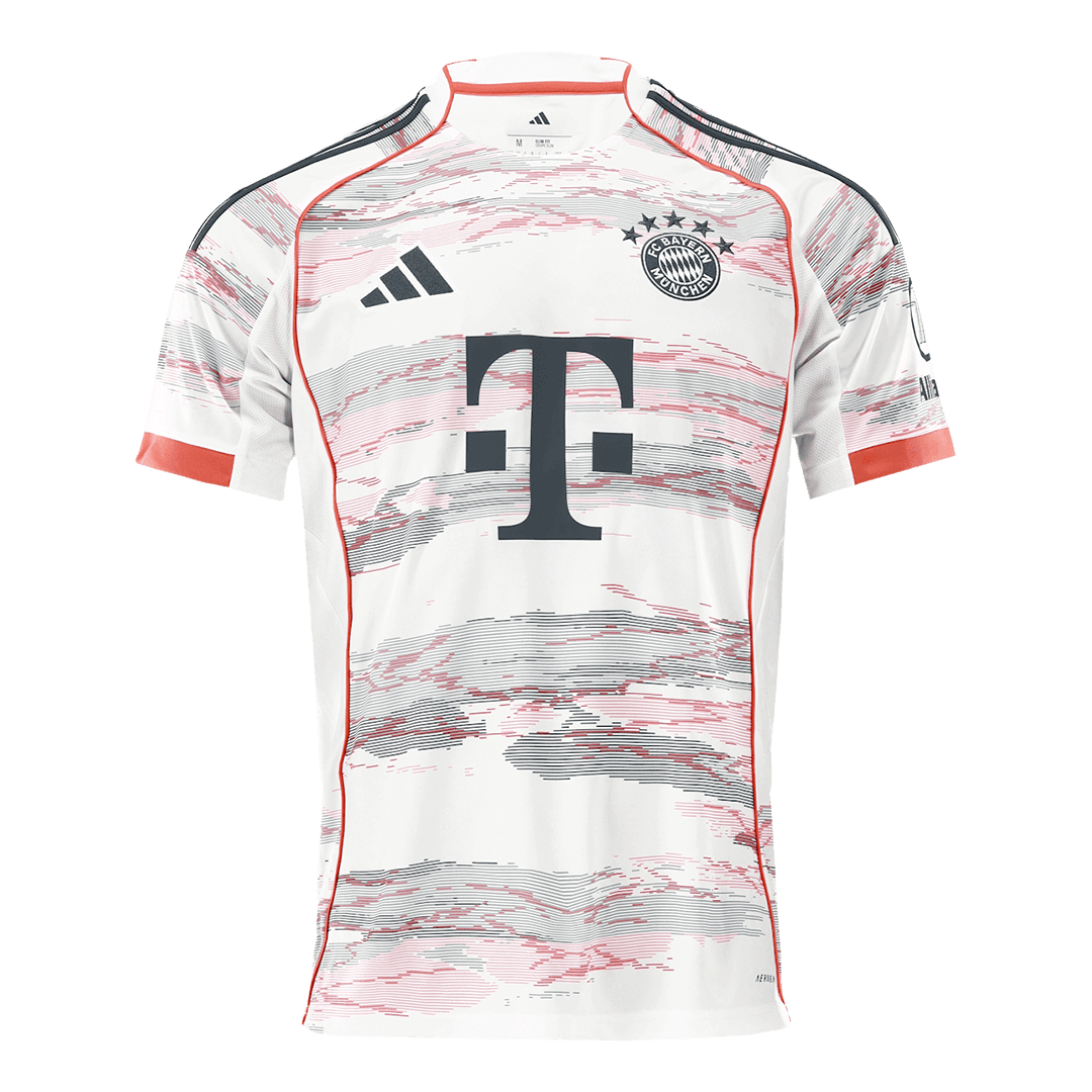 UPAMECANO #2 Bayern Munich Fora Camisa 2025/26 Branco