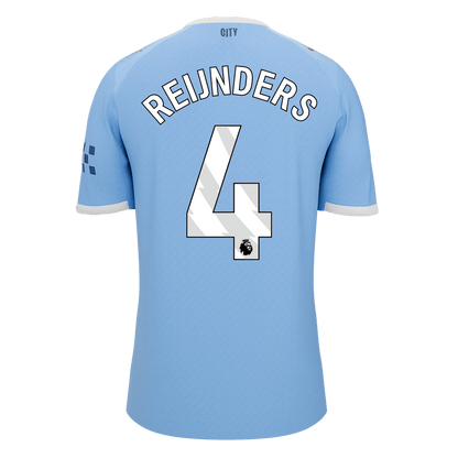 【Super Qualidade】REIJNDERS #4 Manchester City
 Casa Futebol Camisa 2025/26 Azul