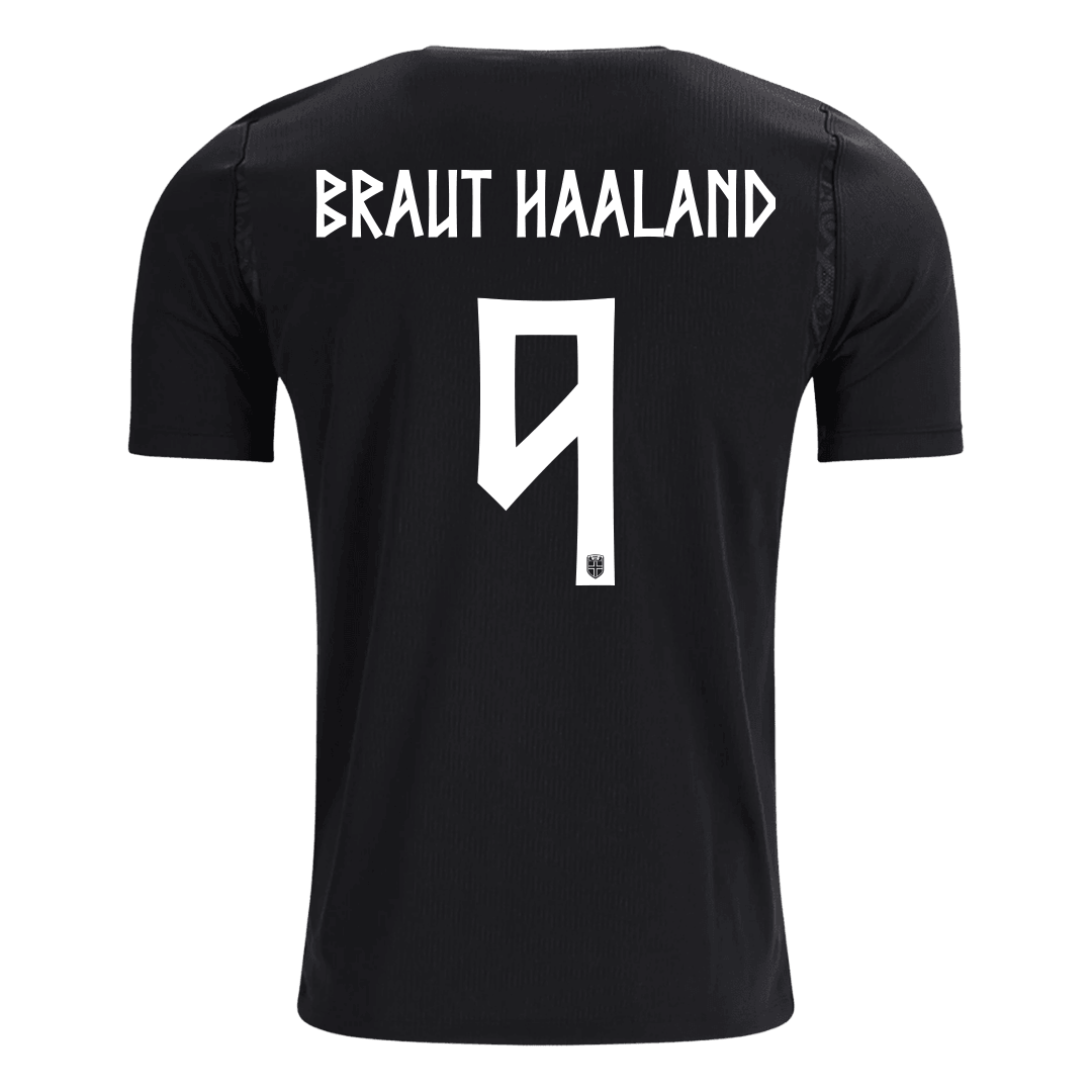 BRAUT HAALAND #9 Noruega Fora Copa do Mundo Camisa 2026 Preto