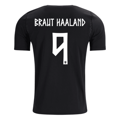 BRAUT HAALAND #9 Noruega Fora Copa do Mundo Camisa 2026 Preto