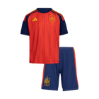 Espanha Infantil  Casa Copa do Mundo Futebol Camisa Conjunto (Camisa+Shorts) 2026 Vermelho