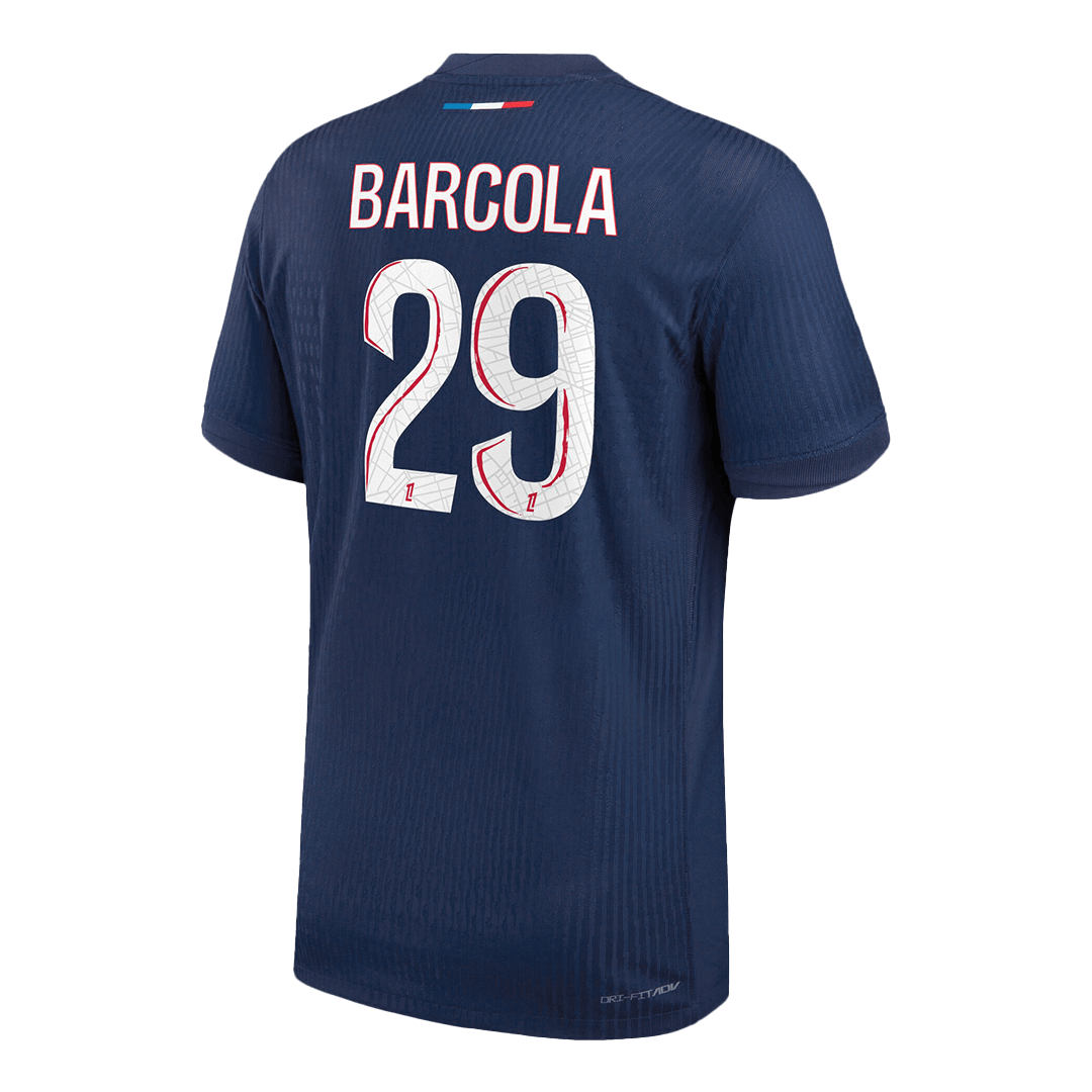 Jogador BARCOLA #29 PSG Casa Futebol Camisas Marinha