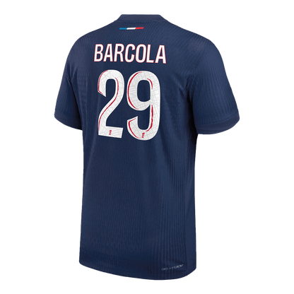 Jogador BARCOLA #29 PSG Casa Futebol Camisas Marinha