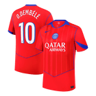 O.DEMBÉLÉ #10 PSG Fora Terceira Camisa 2025/26 Vermelho