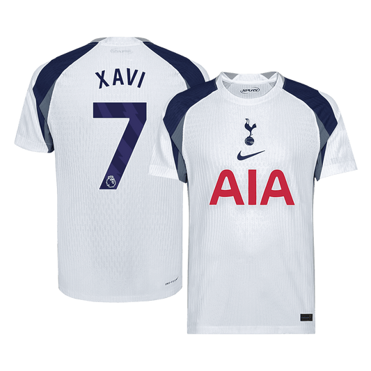 Jogador XAVI #7 Tottenham Hotspur Casa Futebol Camisas 2025/26 Branco camisola de futebol