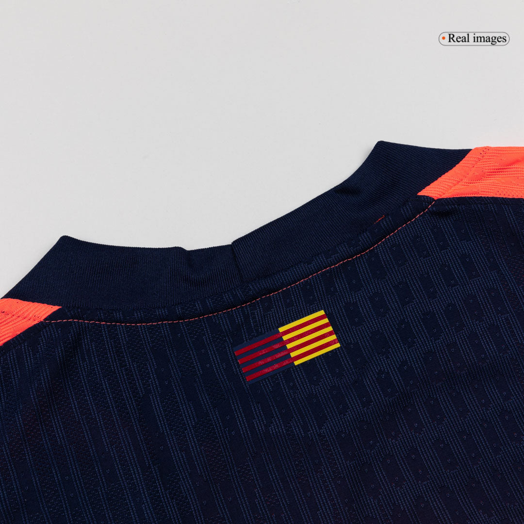 Jogador ROONY #28 Barcelona Fora Terceira Futebol Camisas 2025/26 Laranja