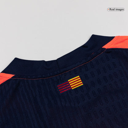 Jogador ROONY #28 Barcelona Fora Terceira Futebol Camisas 2025/26 Laranja