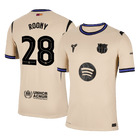 Jogador ROONY #28 Barcelona Fora Futebol Camisas 2025/26