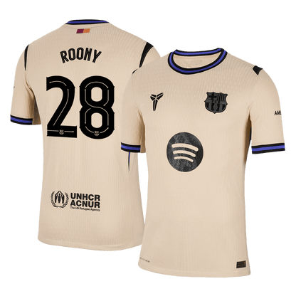 Jogador ROONY #28 Barcelona Fora Futebol Camisas 2025/26 camisola de futebol