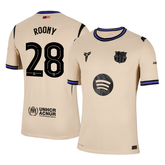 Jogador ROONY #28 Barcelona Fora Futebol Camisas 2025/26 camisola de futebol