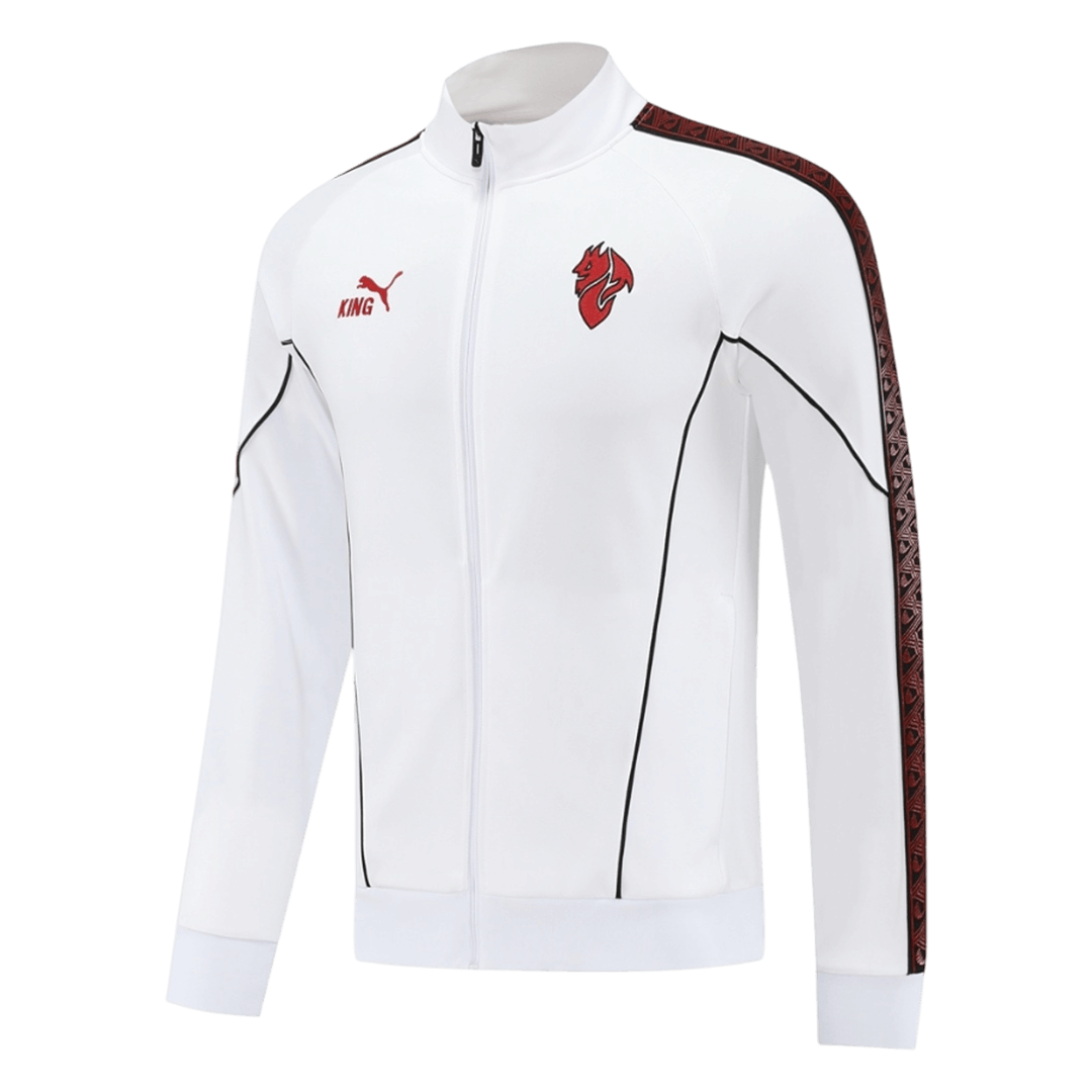 AC Milan Treino Jaqueta Conjunto (Jaqueta+Calças) 2025/26 Branco