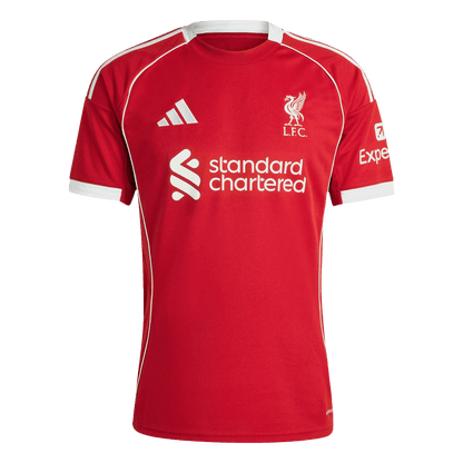 M.SALAH #11 Liverpool Casa Camisa 2025/26 Vermelho